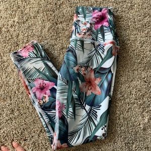 Tropical Print Leggings